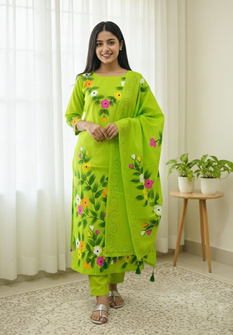 Block Print Three Piece