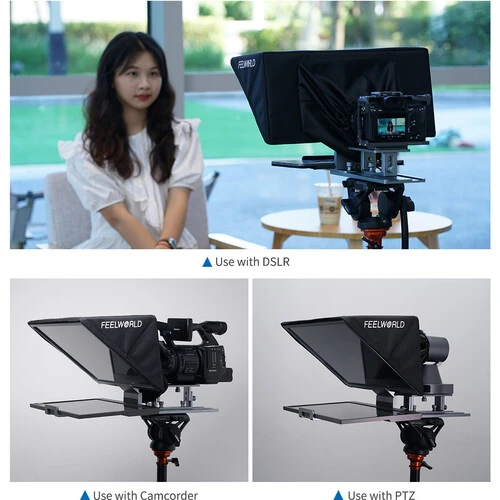 FeelWorld TP16 Remote-Controlled Folding Teleprompter for Tablets