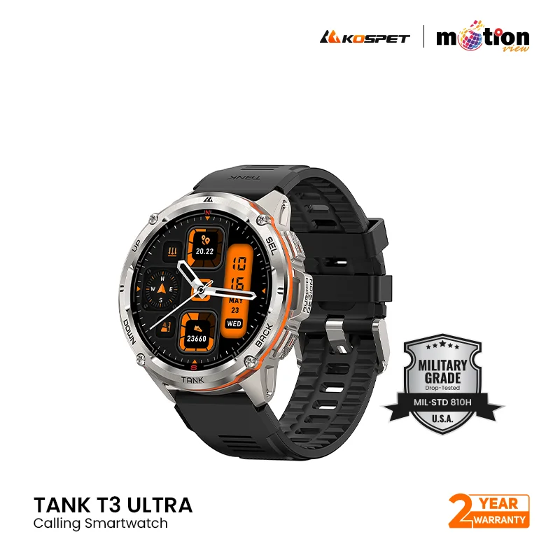 KOSPET TANK T3 Ultra Calling with GPS Smart watch