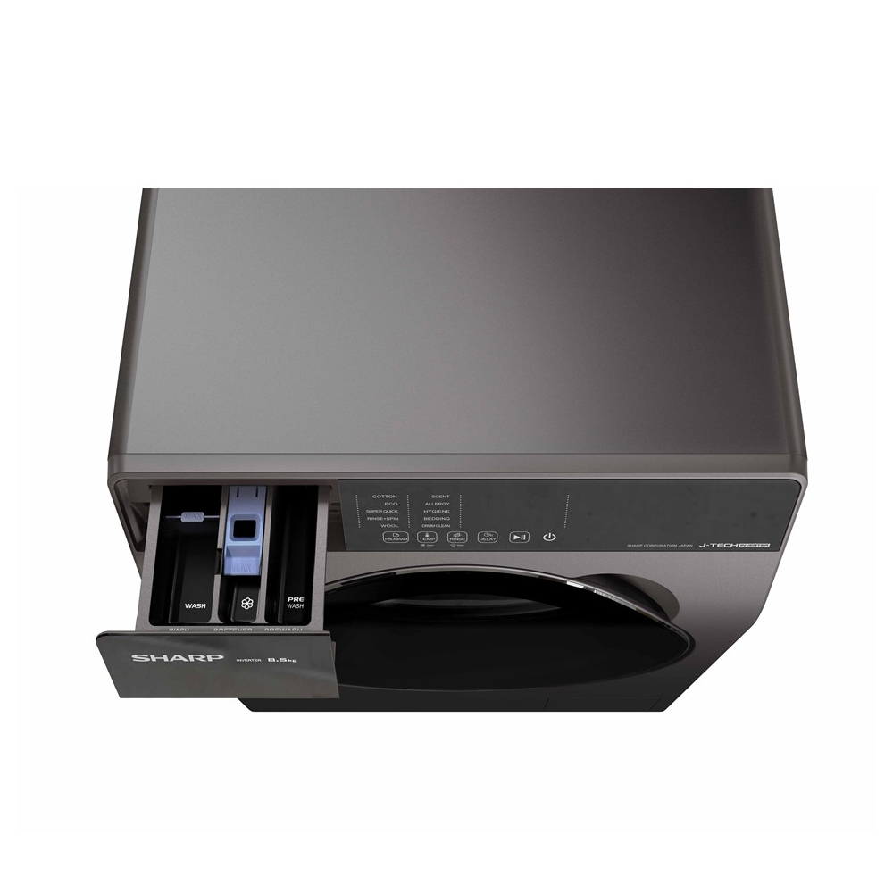Sharp Full Auto Front Loading Inverter Washing Machine ES-FW85SG | 8.5 KG