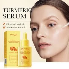 BIOAQUA Turmeric Facial Serum 30ml Anti-Oxidation Soothing Acne Skin Hyaluronic Acid Control Oil Moisturizing Face Skin