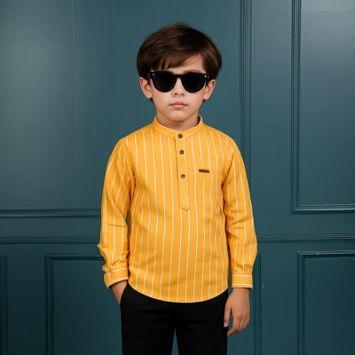 Father & Son Premium Striped Cotton Katua
