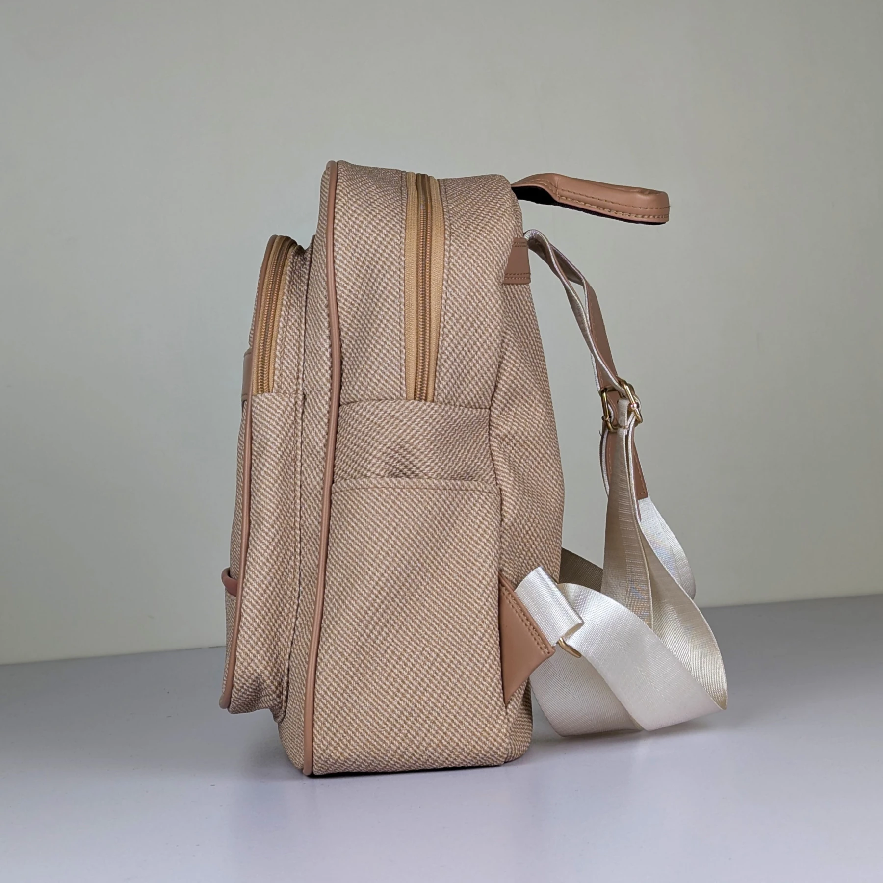 Premium Textured Synthetic Leather Backpack