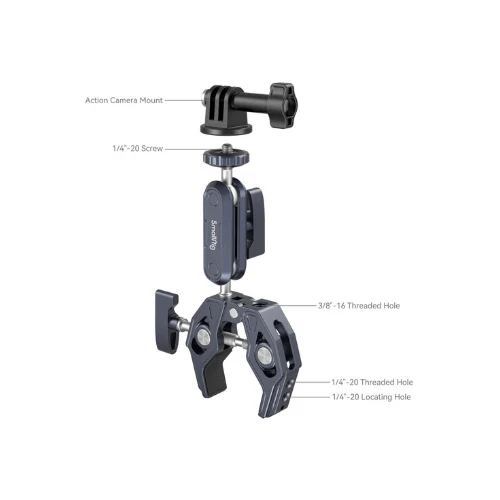 SmallRig Crab-Shaped Super Clamp Kit with Ball Head Magic Arm