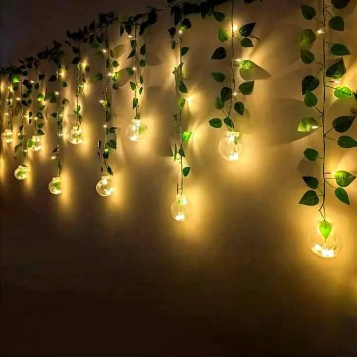 Wish Ball Leaf Curtain Light - 10 feet, 12 Wish Ball