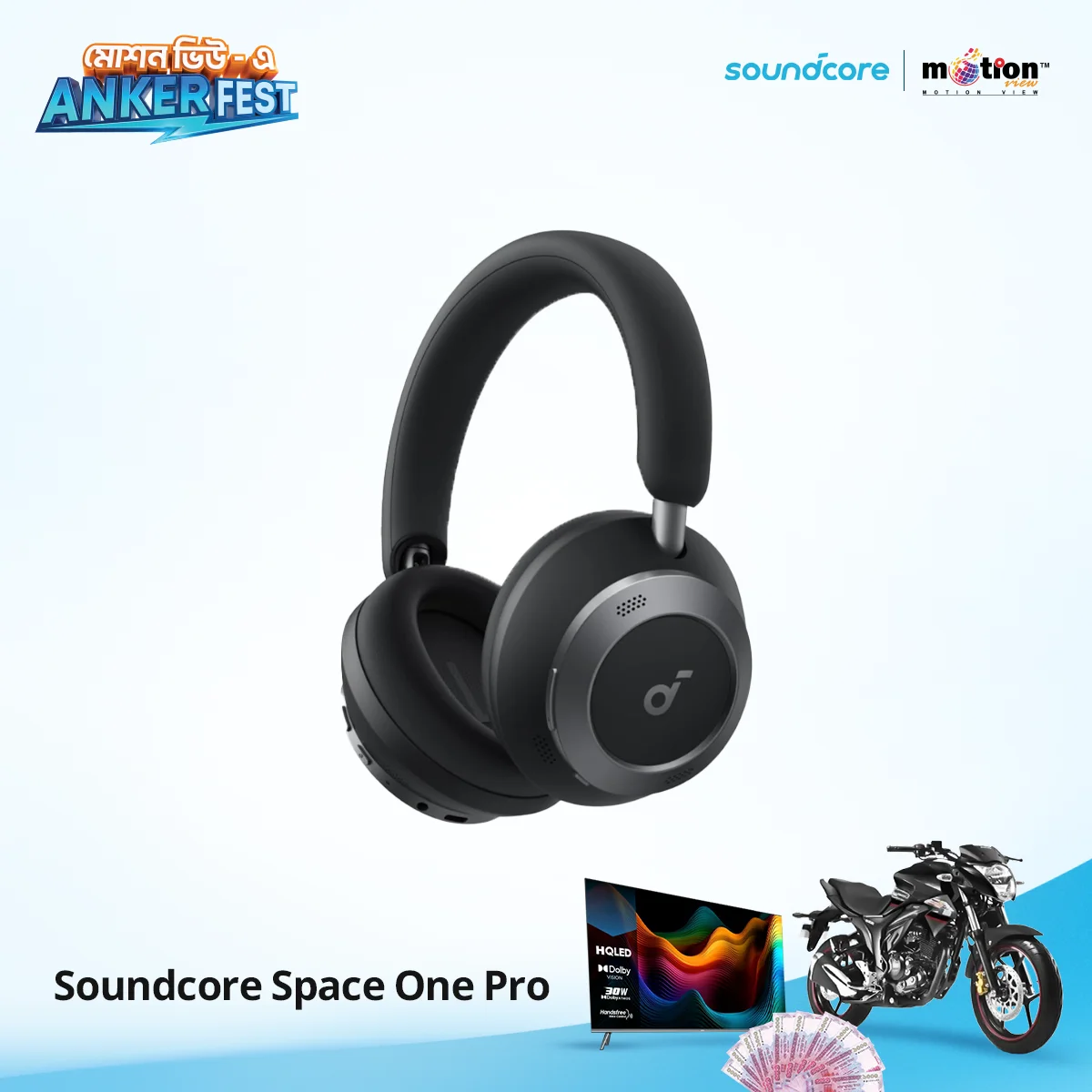 Anker Soundcore Space One Pro Foldable Over-Ear Headphones
