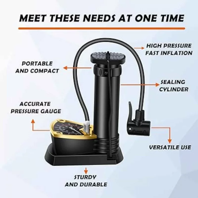 Inchant Mini Bicycle Foot Pumper