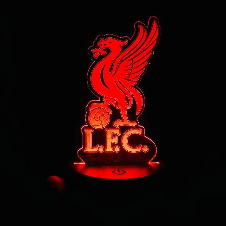GearUP Acrylic Multicolor Night Lamp (Liverpool F.C.) Black – 20 pcs