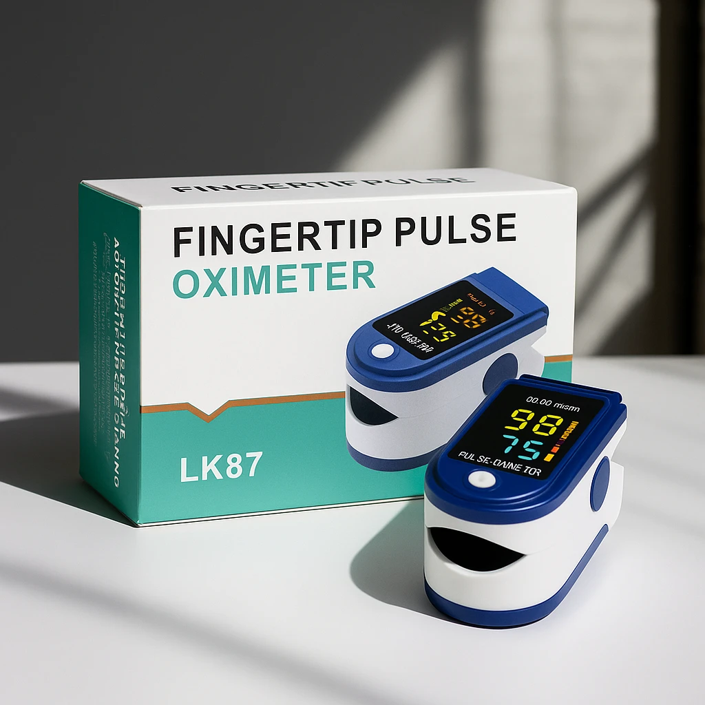 Medical Equipment 4-in-1 Combo Pack with Free Thermometer (Glucose Meter + Nebulizer + BP Monitor + Oximeter)