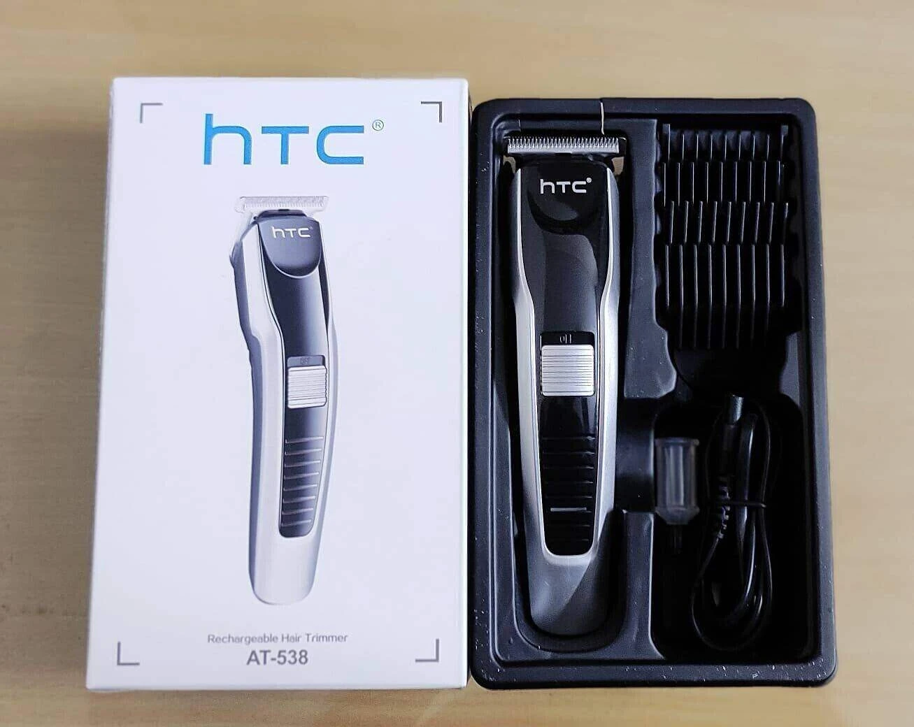 HTC AT-538 Rechargeable Hair and Beard Trimmer For Men
