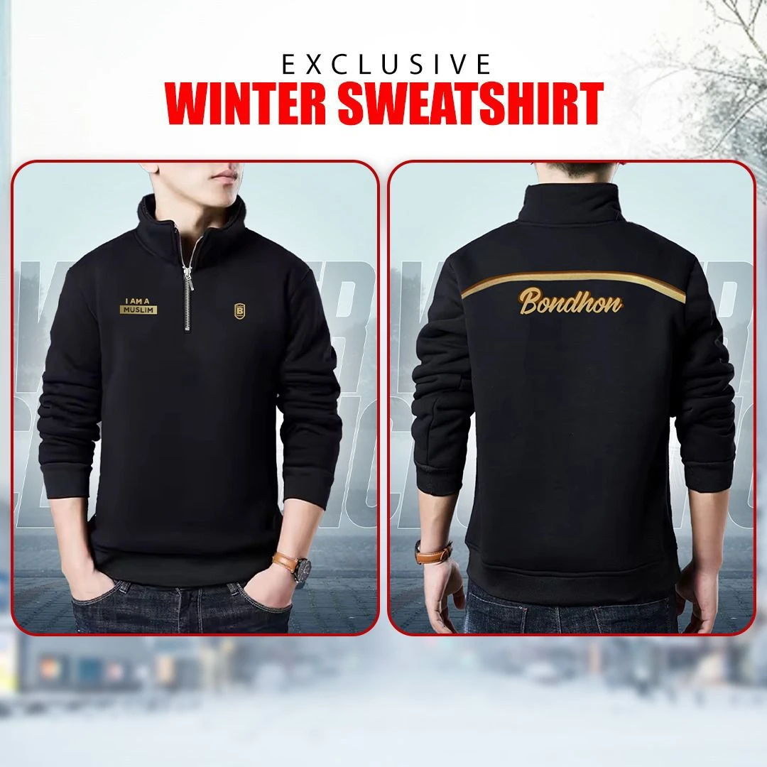 Men's Full Sleeve Sweatshirt Black