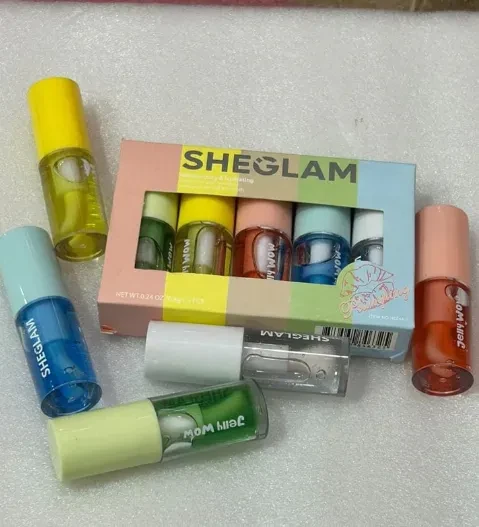Sheglam Jelly Wow Hydrating Lip Oil Moisturizing Plumping Lip Gloss 5pcs Set