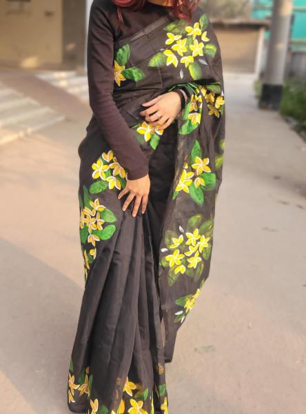 Exclusive Handloom Half Silk Saree – Dropupseller Signature Collection
