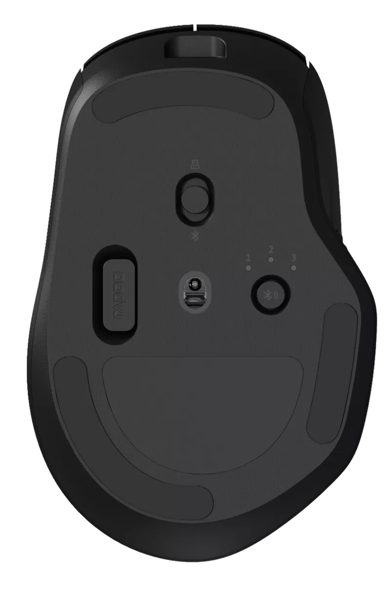 Rapoo MT560TM Multi-Mode Wireless Ergonomic Mouse – Black