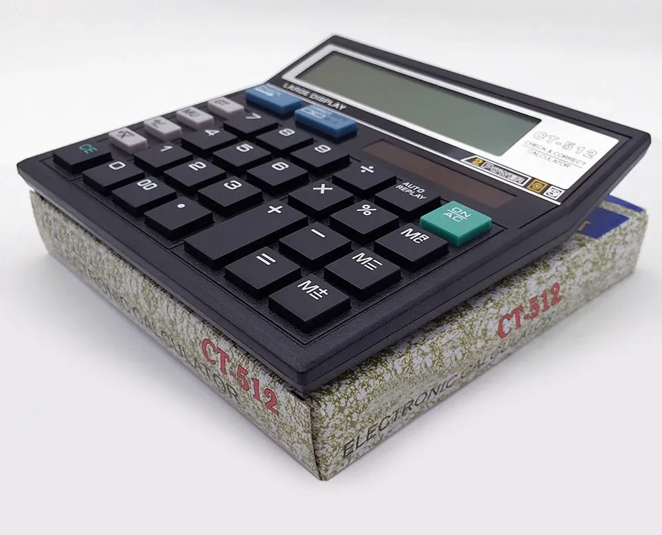 CT-512 Large Display Calculator - Black - calculator