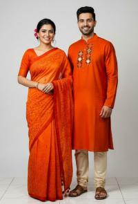 Premium Sharee Panjabi Couple Dress