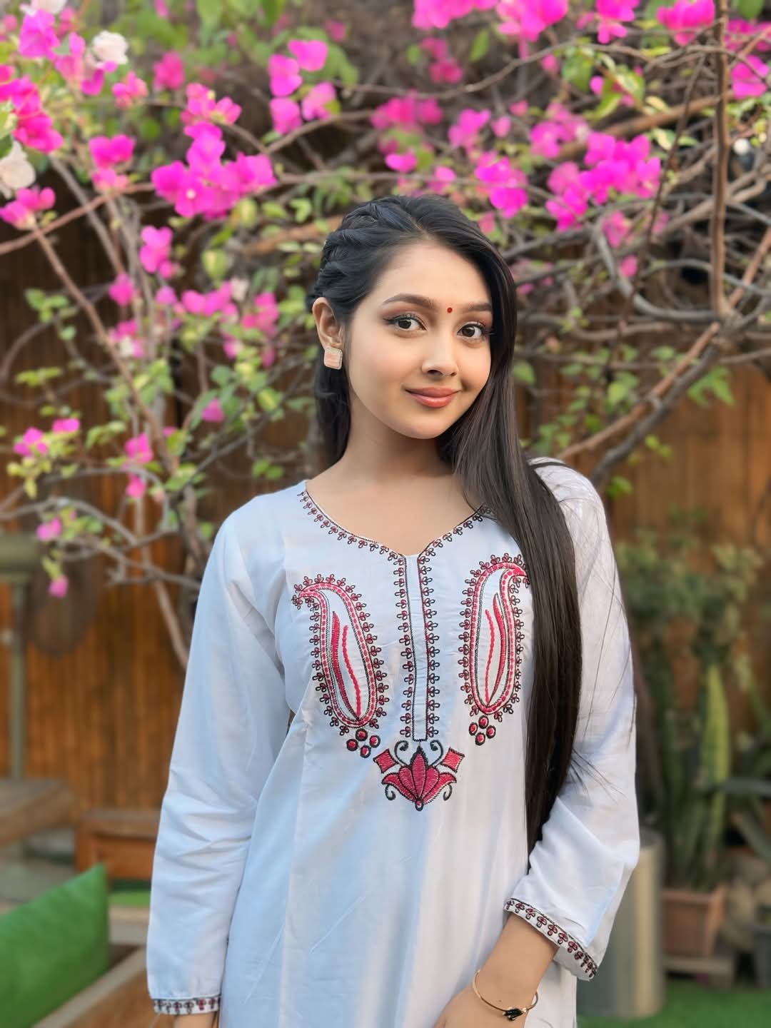 Embroidery Cotton Two Piece Co-Ord Set