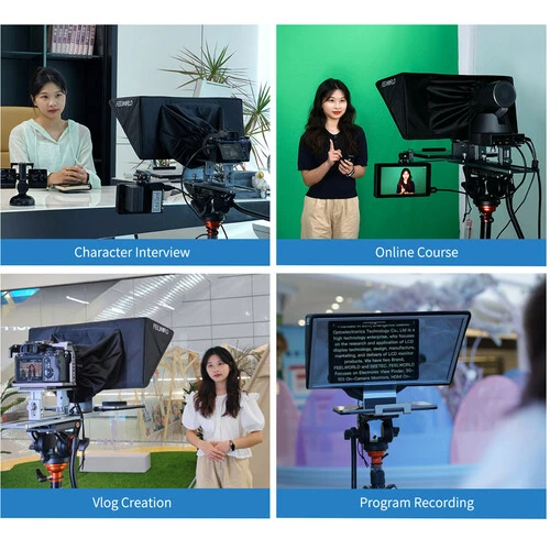 FeelWorld TP16 Remote-Controlled Folding Teleprompter for Tablets