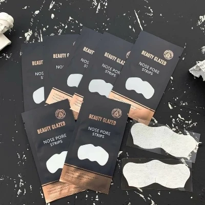 10pcs Beauty Glazed Nose Pore Strips Blackhead Remover 3gm