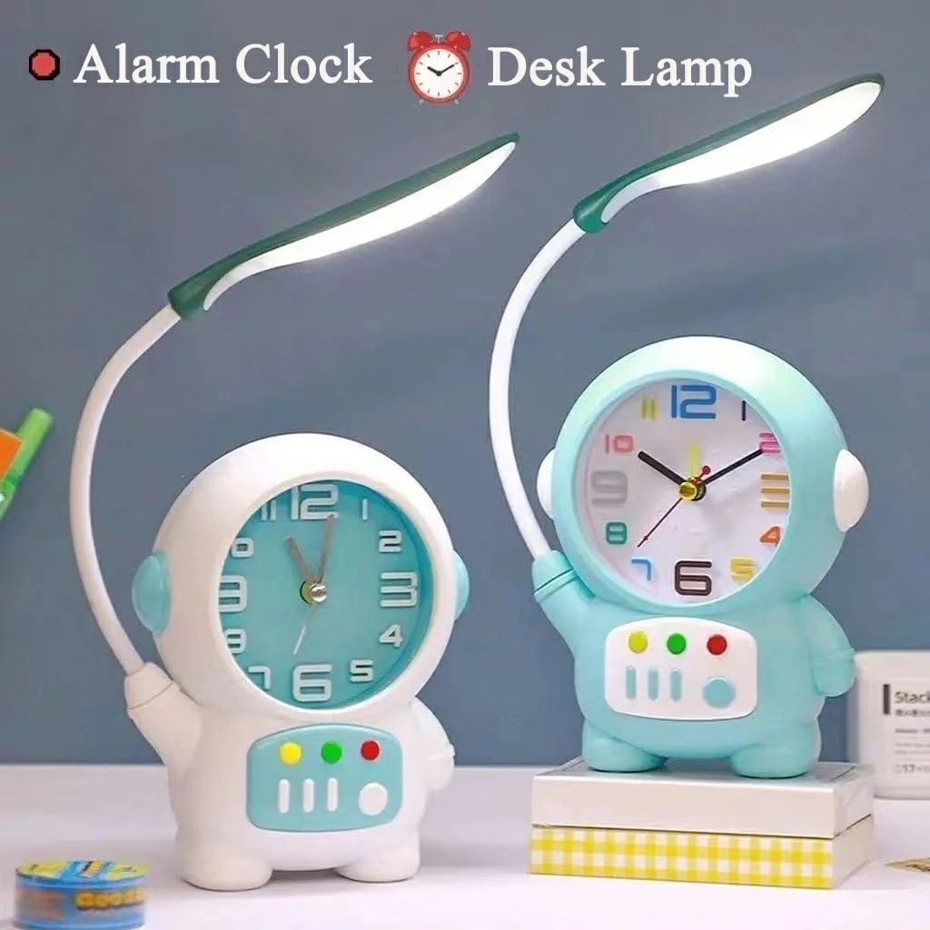 Astronaut Desk Lamp with Alarm Clock
