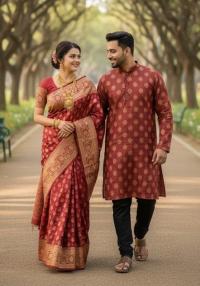 Sharee Panjabi Couple Dress