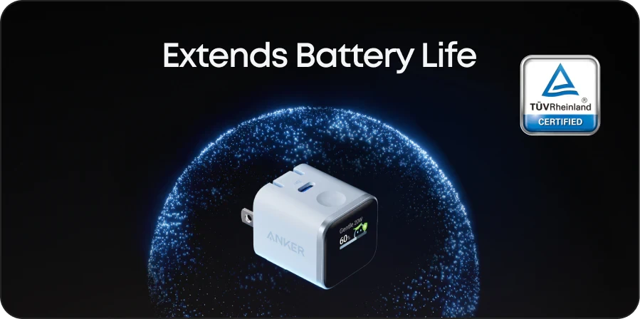Anker Nano 45W GaN Fast Charger with Smart Display (A121D)