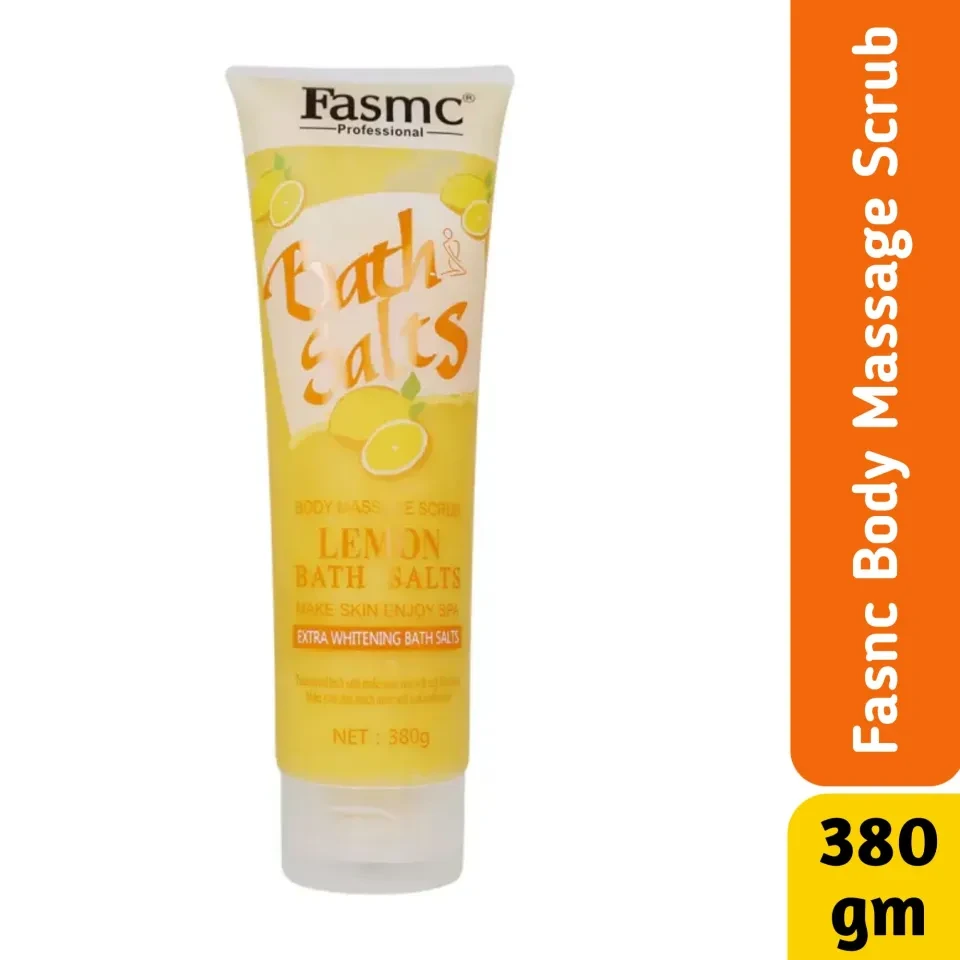 FASMC Bath Salts Body Massage Scrub - Lemon - 380gm
