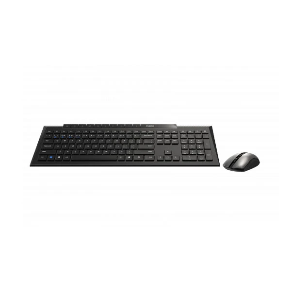 Rapoo 8210M Multi-Mode Wireless Keyboard & Mouse Combo – Black