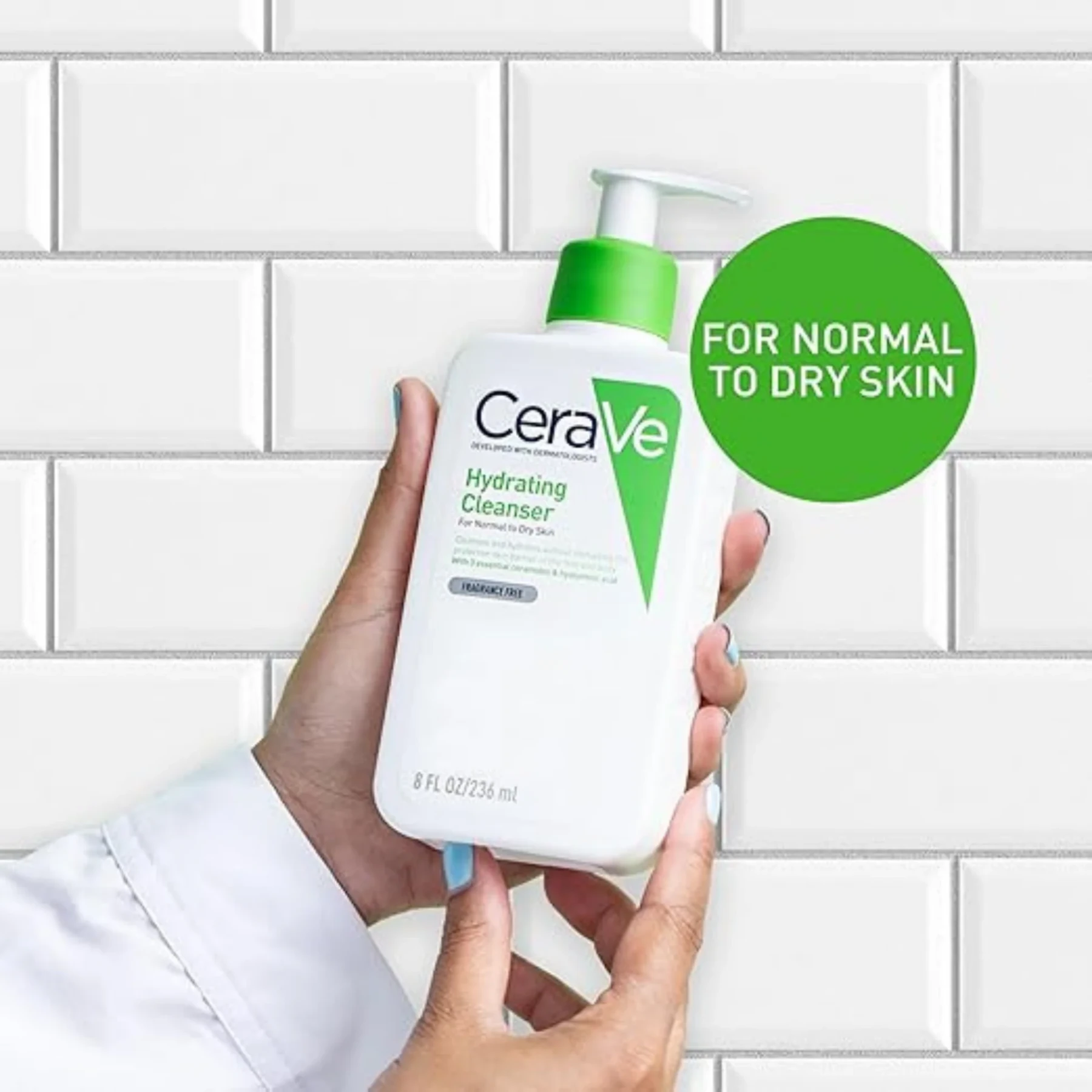 CeraVe Hydrating Cleanser For Normal To Dry Skin 236ml (Made in UK)