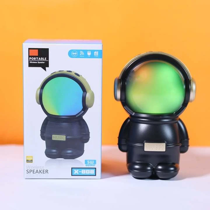 Wrader X808 Premium Astronaut Edition Wireless Stereo Bluetooth Speaker (Random Colour)