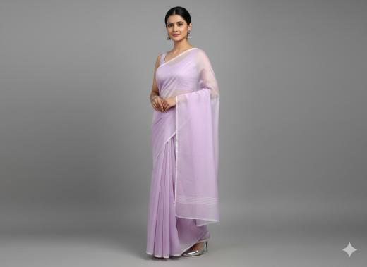 সেমি মসলিন শাড়ি