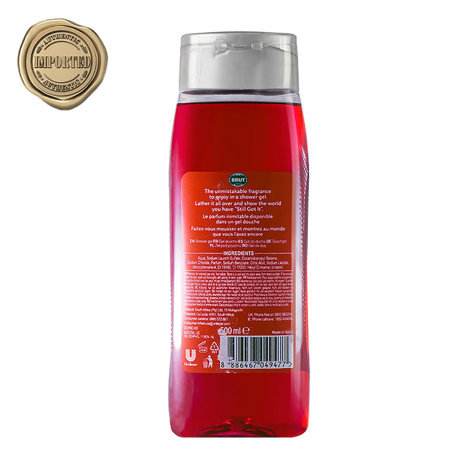 Brut Paris Attraction Totale All-In-One Hair & Body Shower Gel 500ml