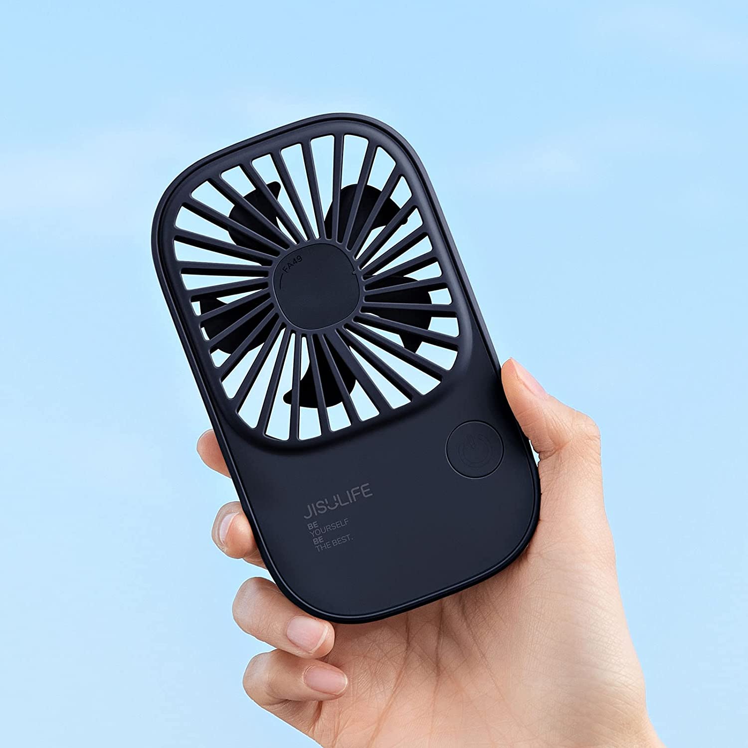 JISULIFE FA49 2000mAh USB Rechargeable Powerful Handheld Fan