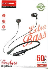REGRSI RE- NY050 wireless earphones, 50h music time, extra bass, regrsi high quality accessorie, Bluetooth v5.0, men accessories