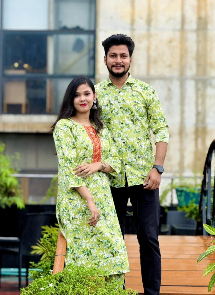 Matching Couple Dress | 2 Pcs and shirt
