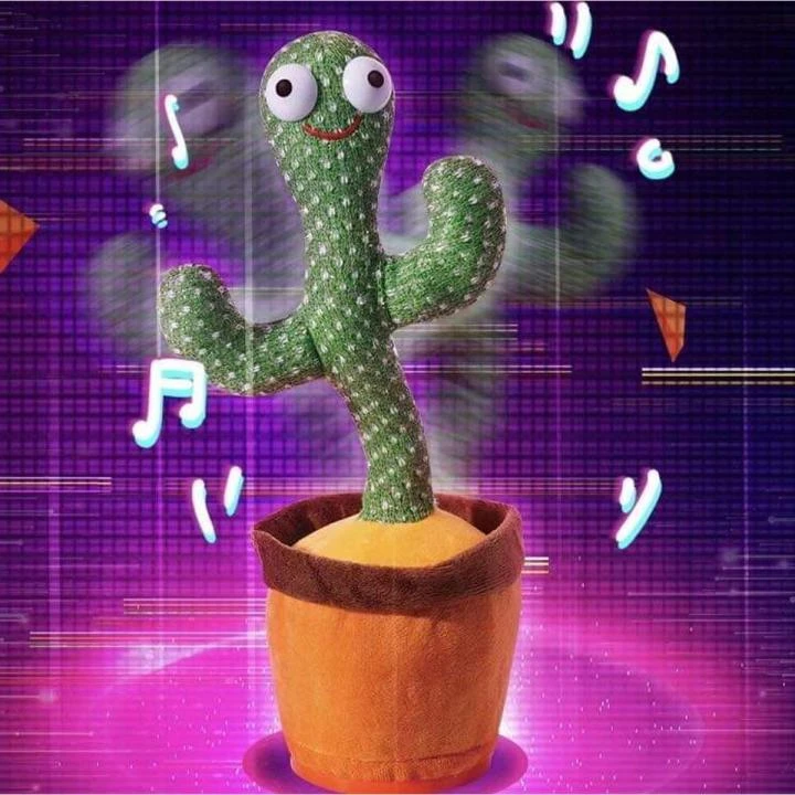 Dancing & Talking Cactus Speaker Talking USB Charging Voice Repeat plush Cactu Dancer toy talk Plushie Stuffed toys