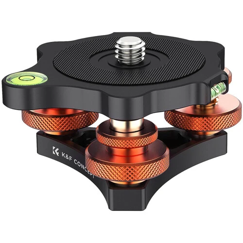 K&F Concept 31.104 Tri-Wheel Tripod Leveling Base