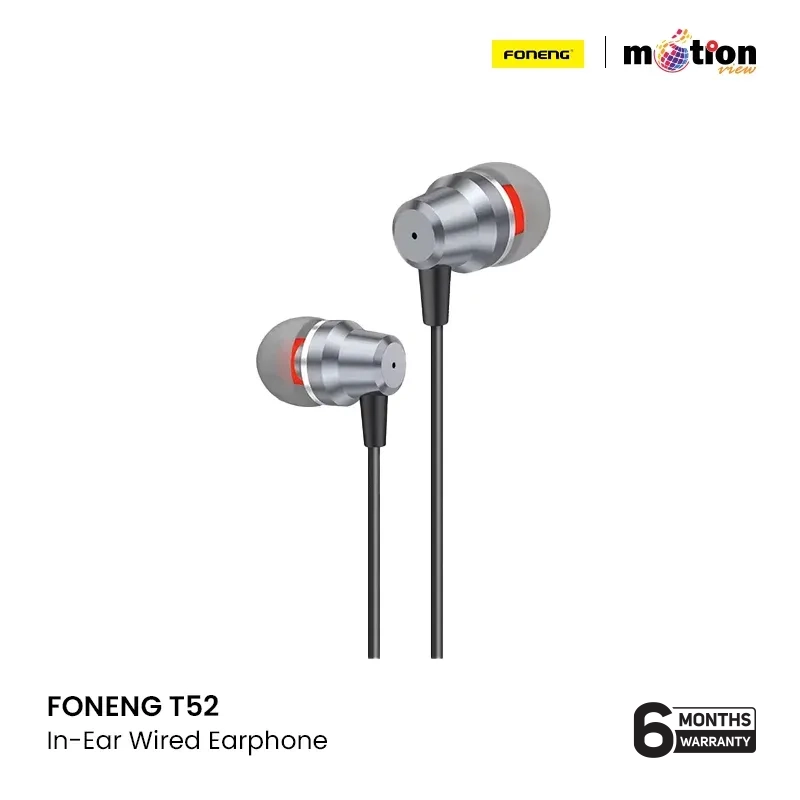 FONENG T52 Angled In-Ear Wired Earphone