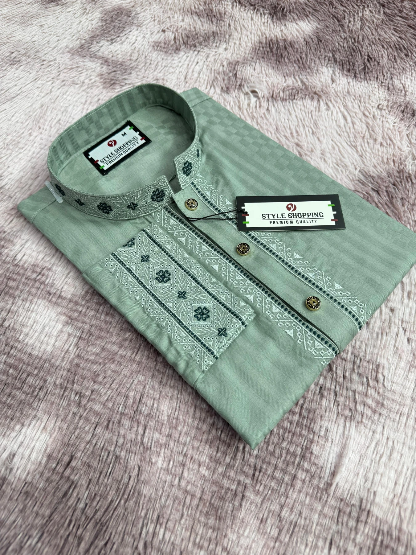 Eid Collection 2026 Mint Color Embroidery Punjabi