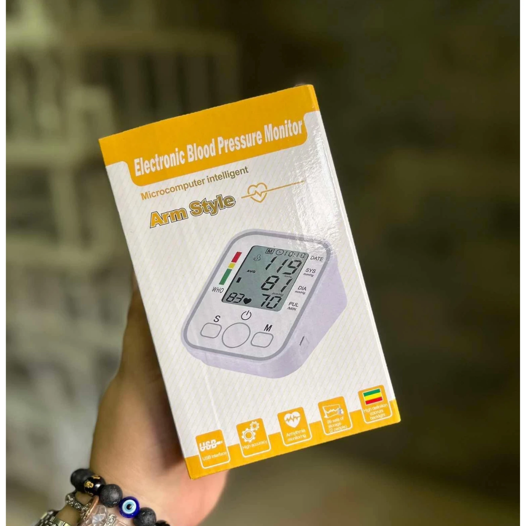 Electronic Digital Blood pressure Machine High Accuracy Comes with free thermometer