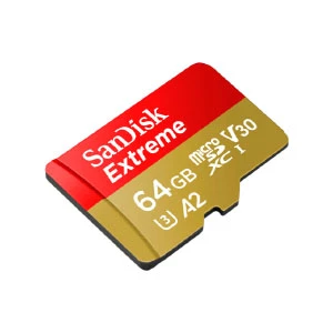 SanDisk 64GB Extreme UHS-I microSDXC Memory Card with SD Adapter