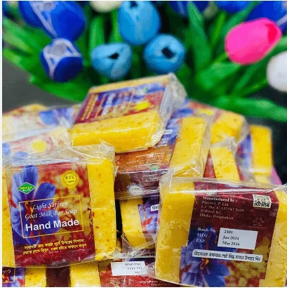 Real Saffron Goat Milk Bar Whitening Hand Made Soap 90gm