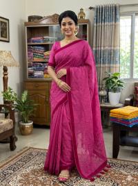 Embroidery Premium Half Silk Sharee