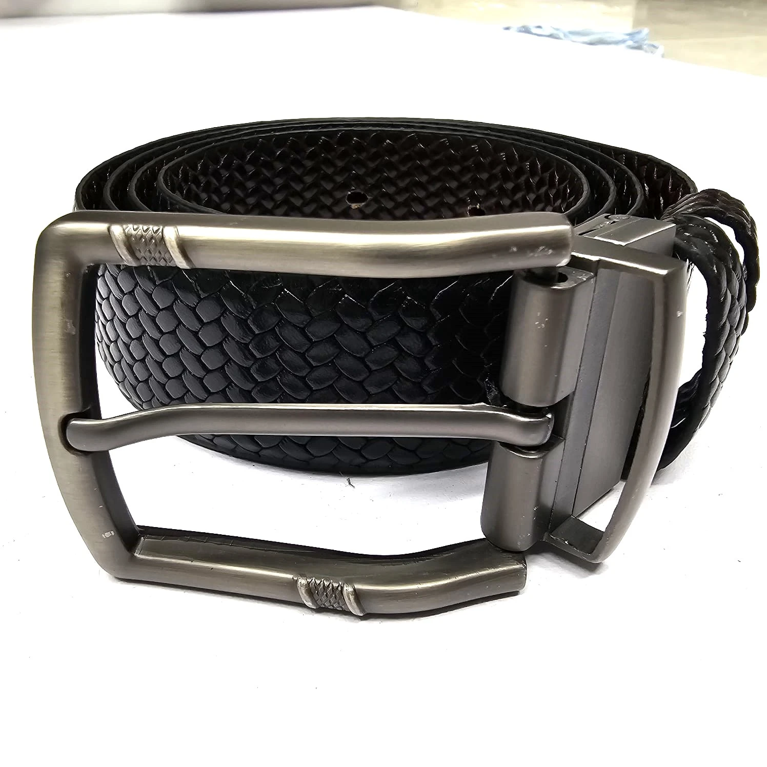 Leather belt for men