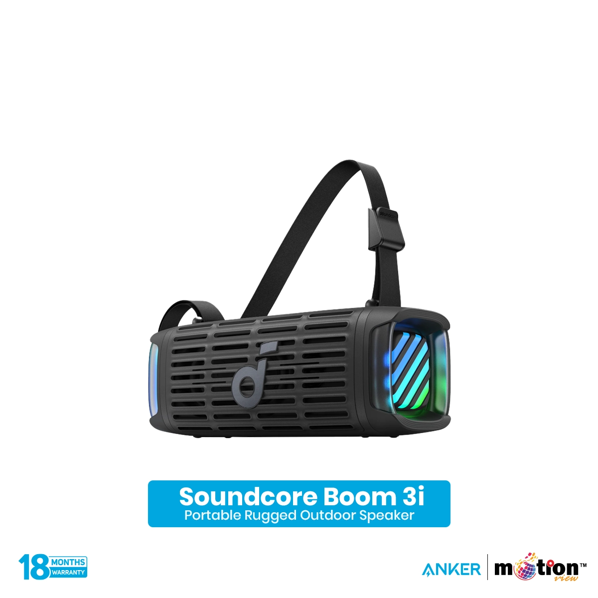Anker Soundcore Boom 3i Portable Bluetooth Speaker