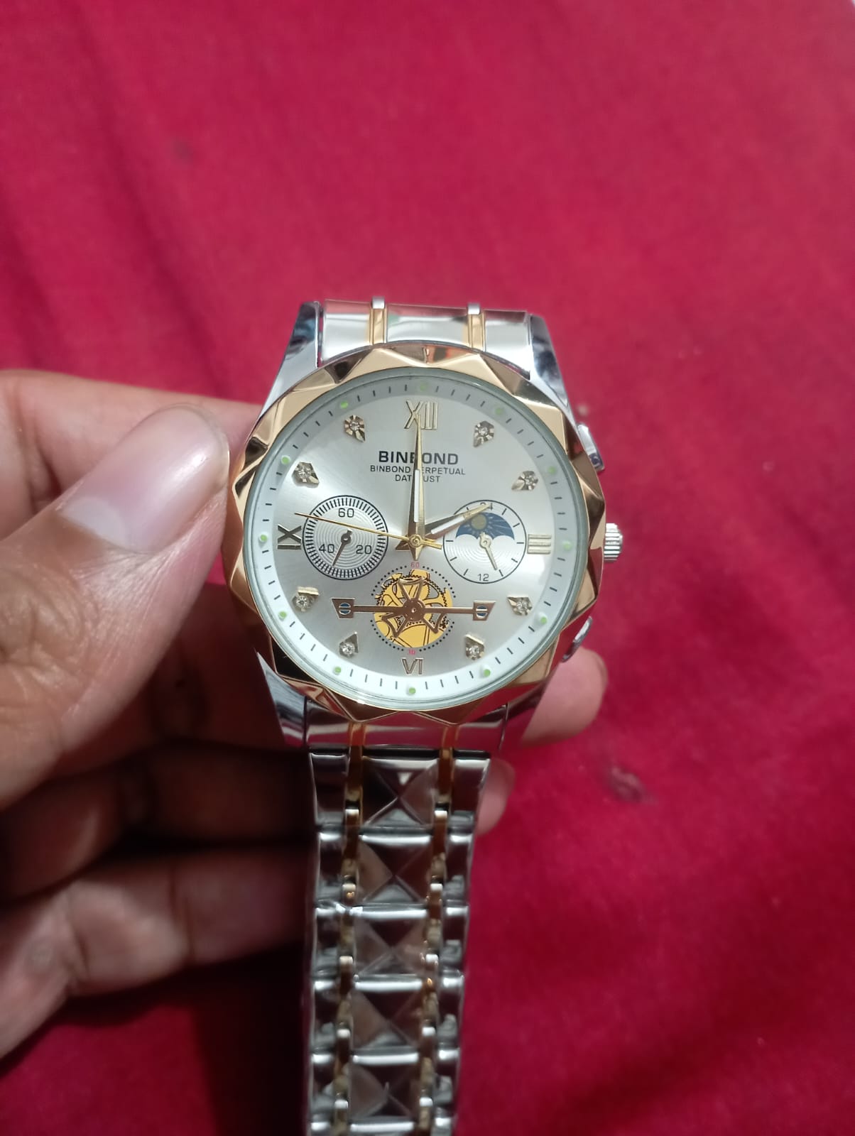BINBOND B1236 Brand Fashion Tourbillon Dial Quartz Watches Men’s Luxury Stainless Steel