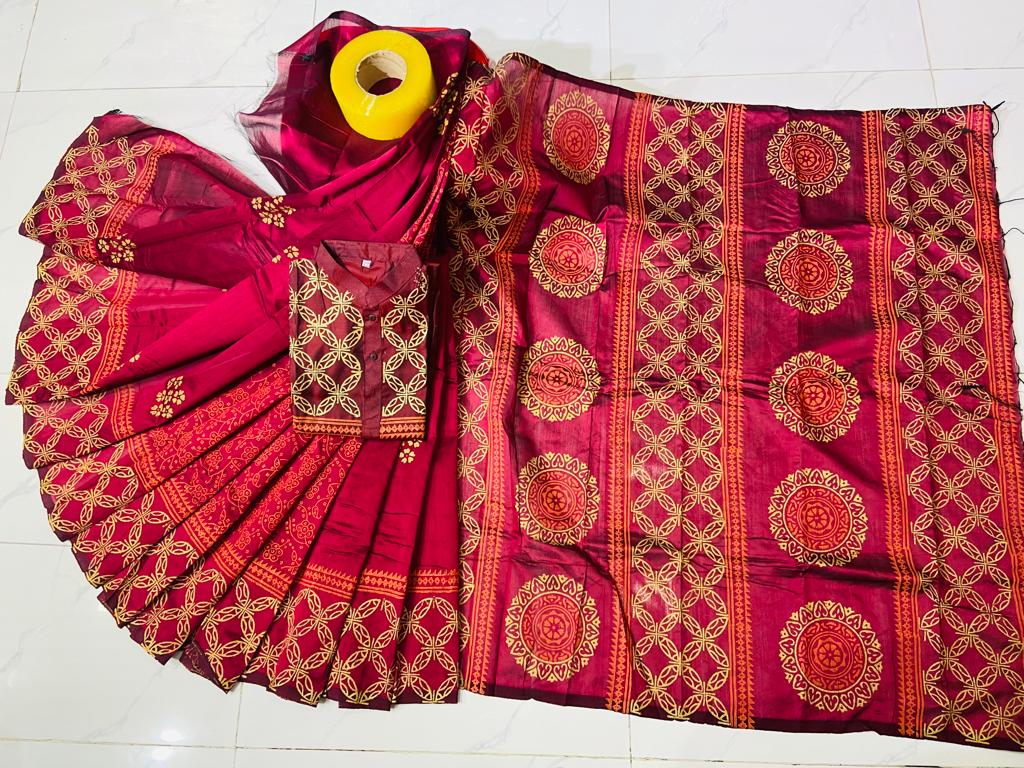 কাপল ড্রেস Couple Saree Sets