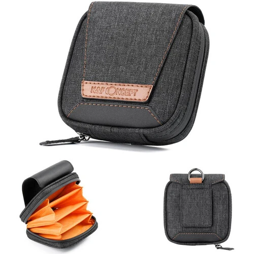 K&F Concept 4-Pocket Lens Filter Case (Up to 95mm) – Compact & Protective Storage KF13.117