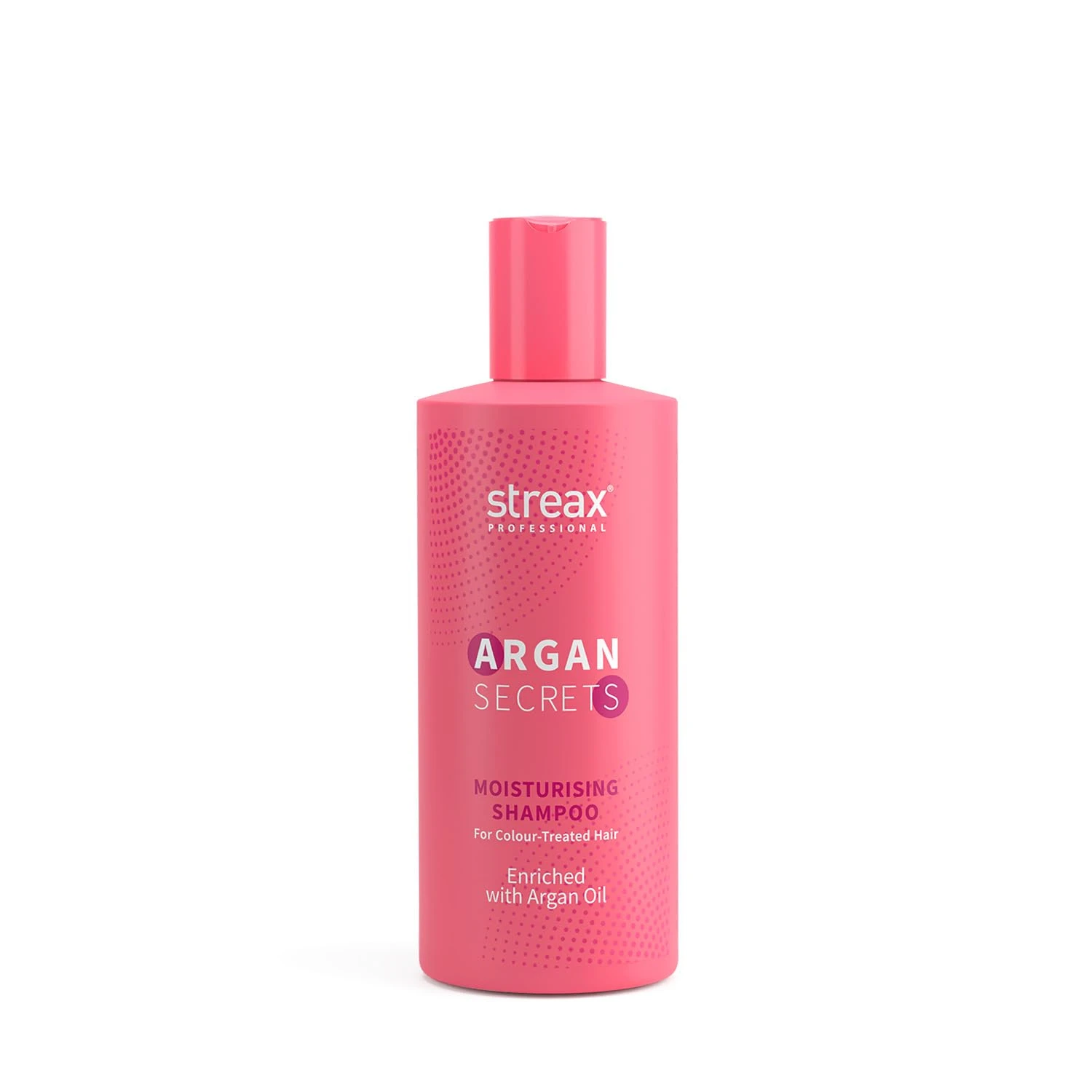 Streax Professional Shampoo 300ml Argan Secrets MOISTURISING Shampoo for Women | Enriched with Argan Oil & UV Filter | Enhances Colour Retention | Cleanses & Nourishes Hair | Made in BD