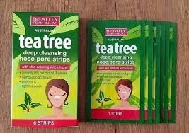 B Formula Tea Tree Deep Cleansing Nose Pore Strips 6pcs White